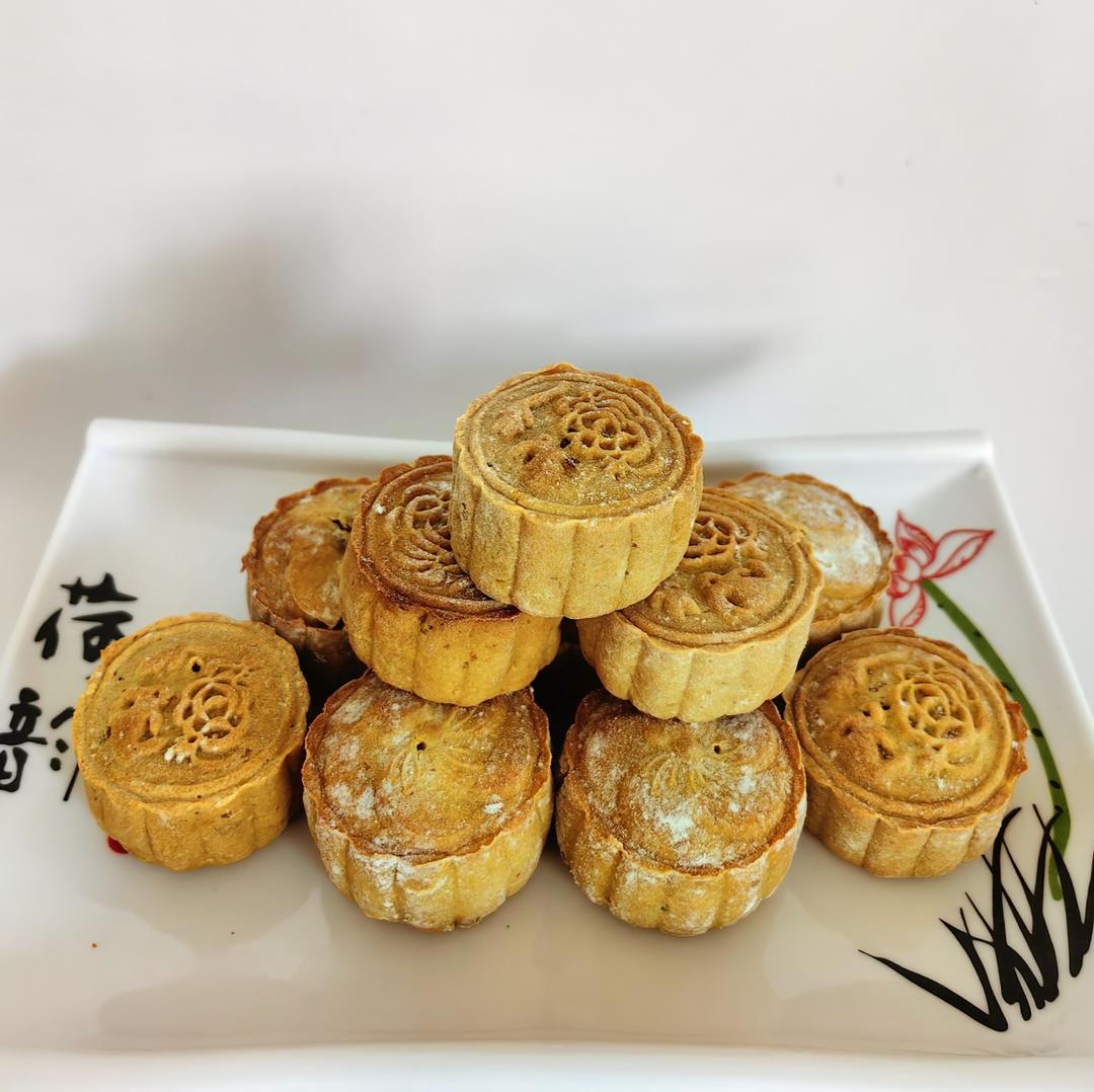 无油，无糖，无糖浆，无枧水的南瓜月饼