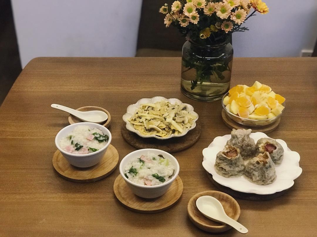 香菇鸡肉粥