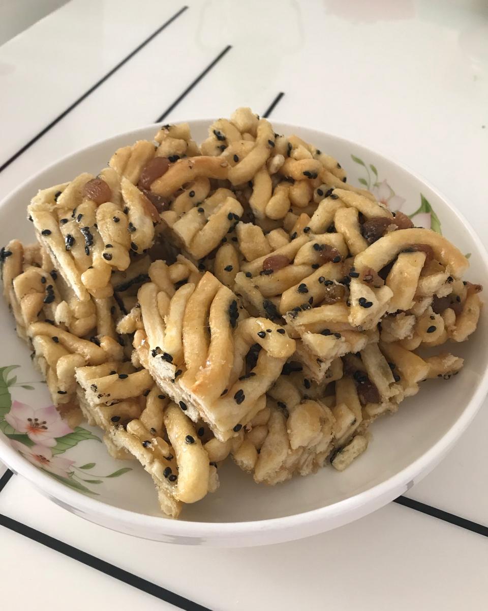 黑芝麻鸡蛋沙琪玛 两个关键温度很重要 手把手教你一次成功