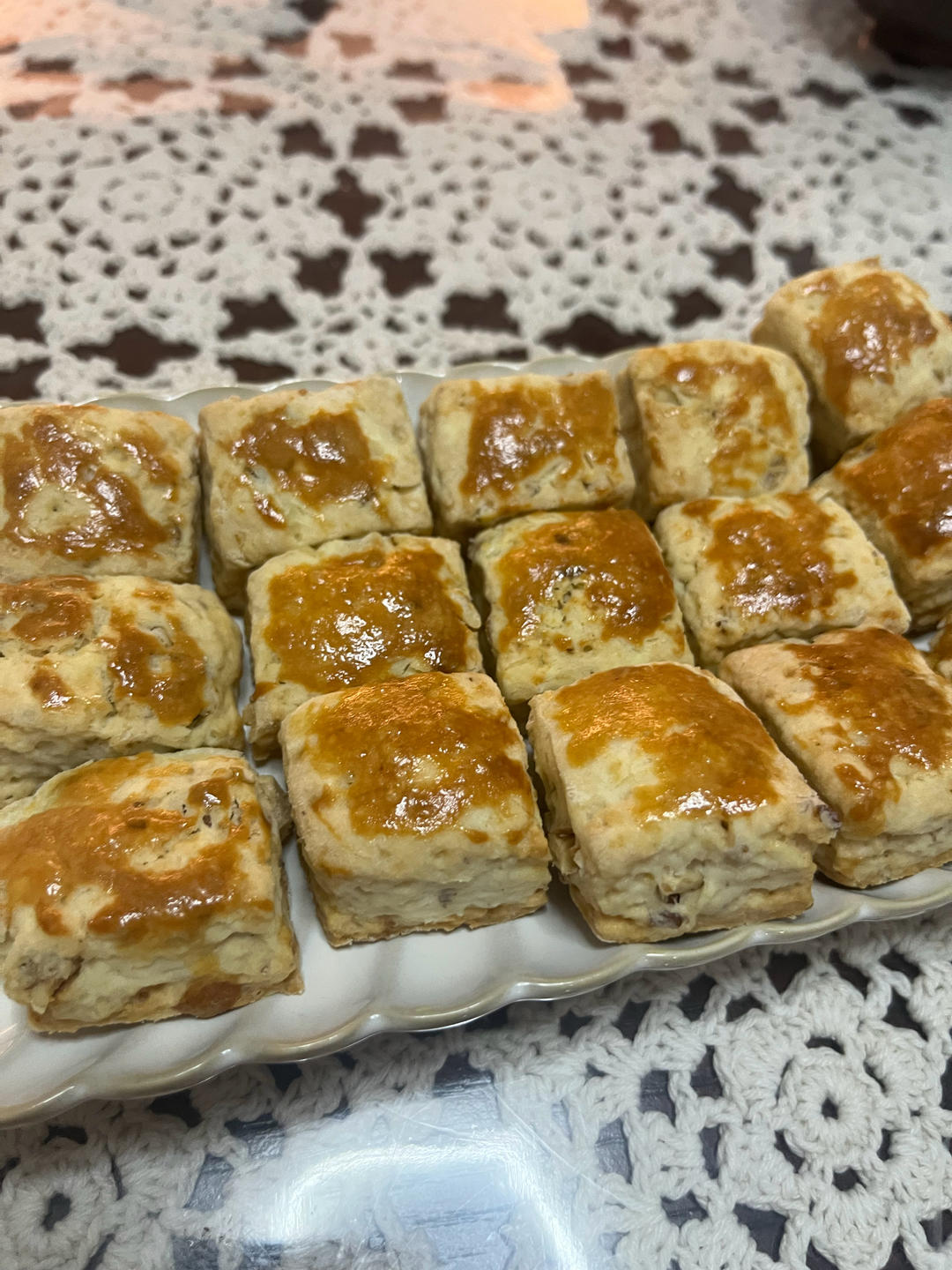 消耗淡奶油的司康
