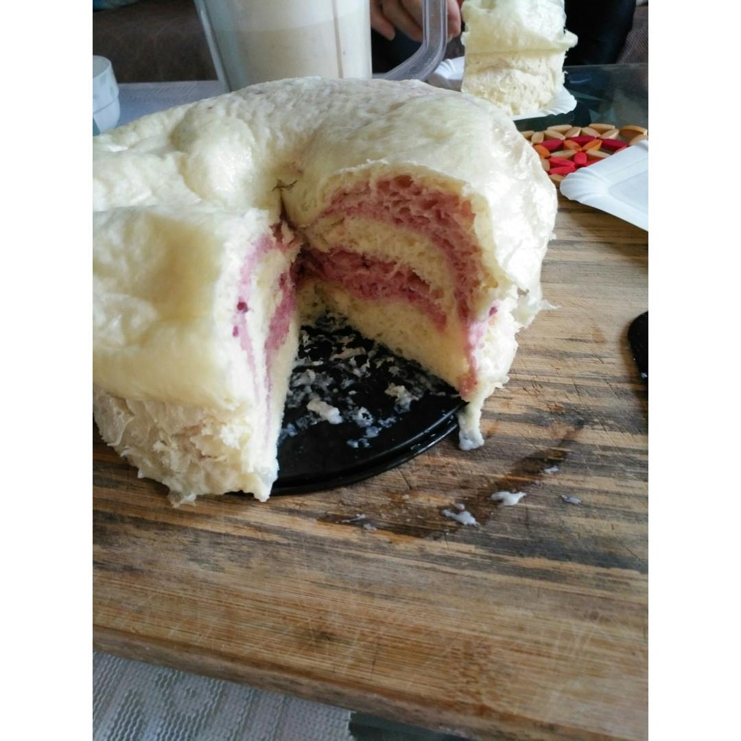 牛奶蜜豆发糕 -- panasonic松下NU-JK100W热风蒸烤箱版