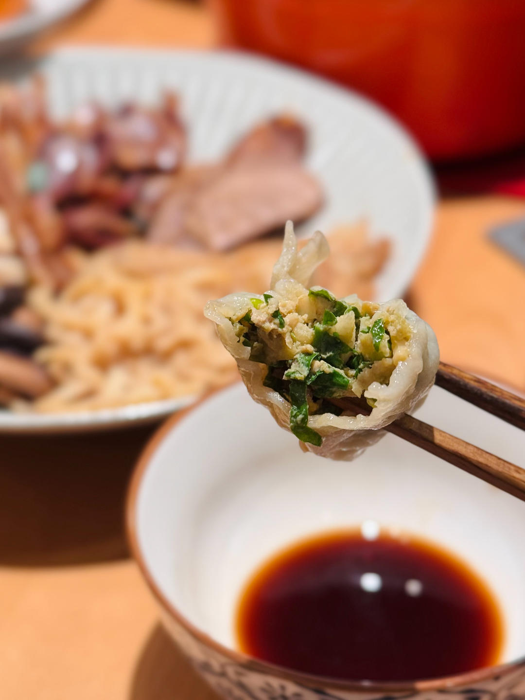 荠菜冬笋鲜肉饺子