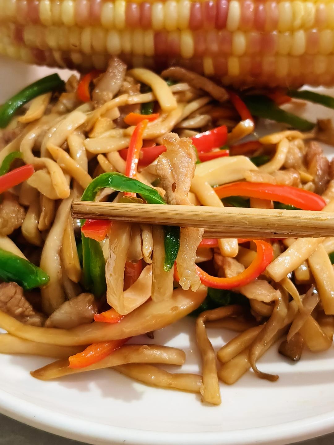 鲜香杏鲍菇炒肉