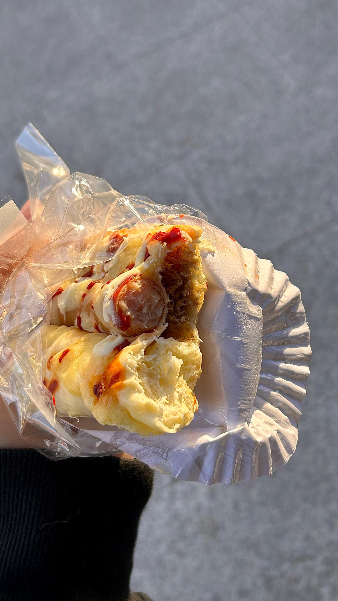 波兰种芝士肉松肠仔包