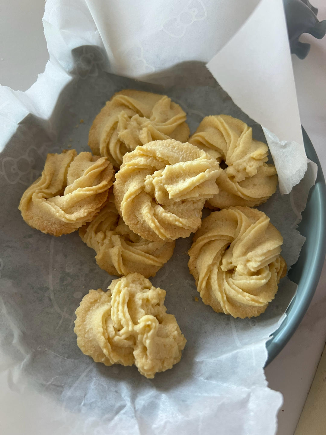 曲奇饼干，完美配方超好挤，酥到不敢碰，一个月还能酥掉渣