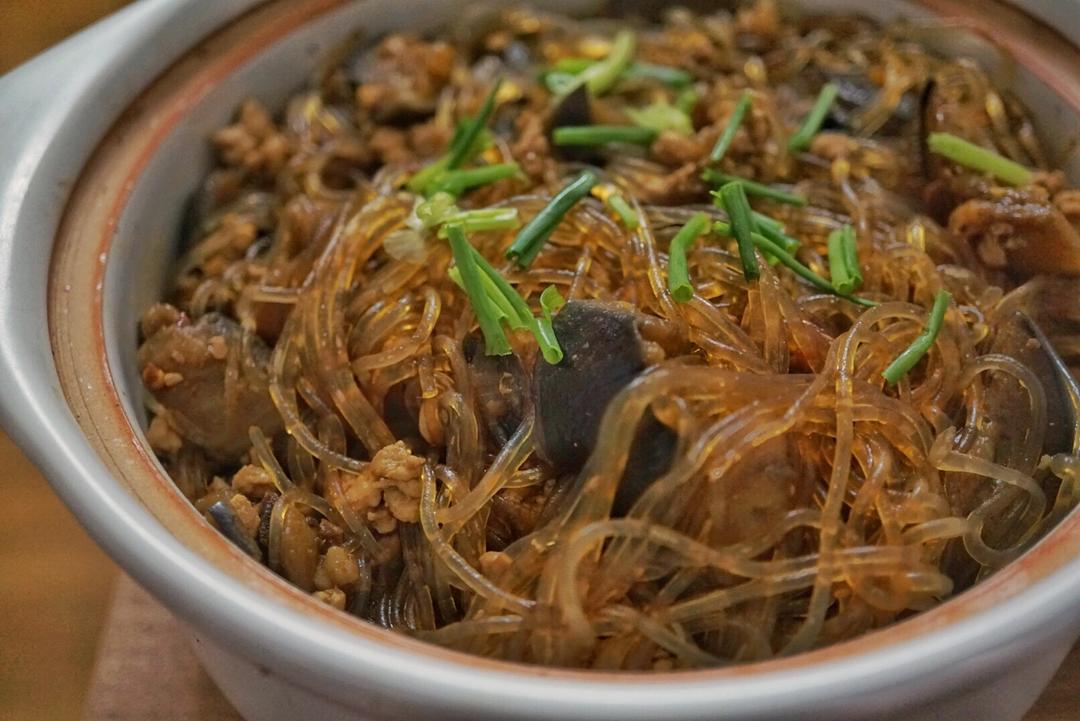 肉末茄子粉丝煲