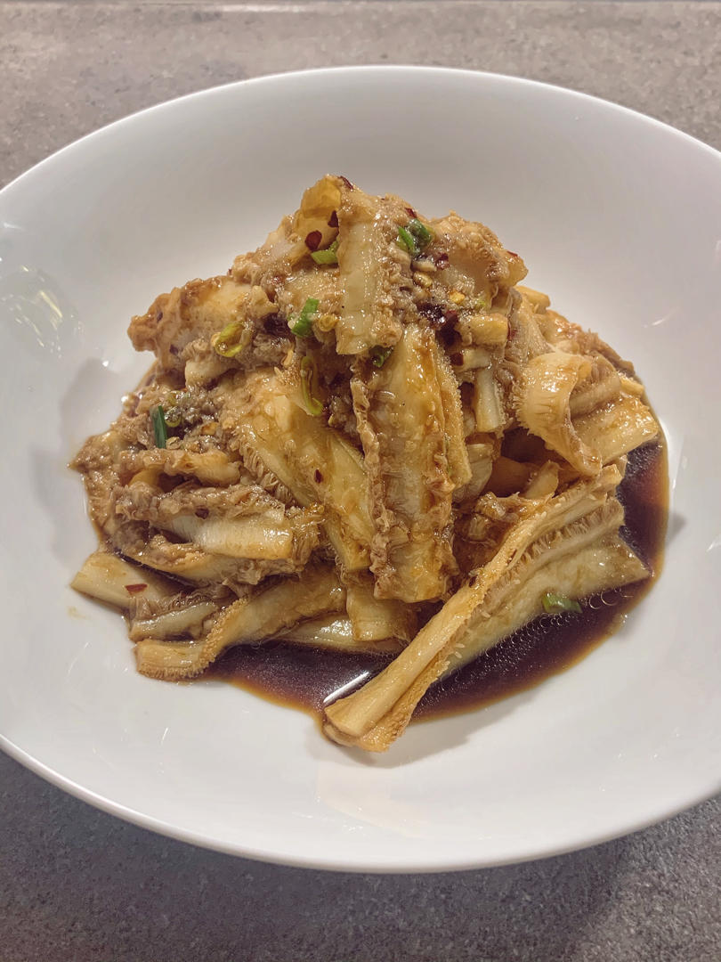 简单又下饭的油泼牛百叶