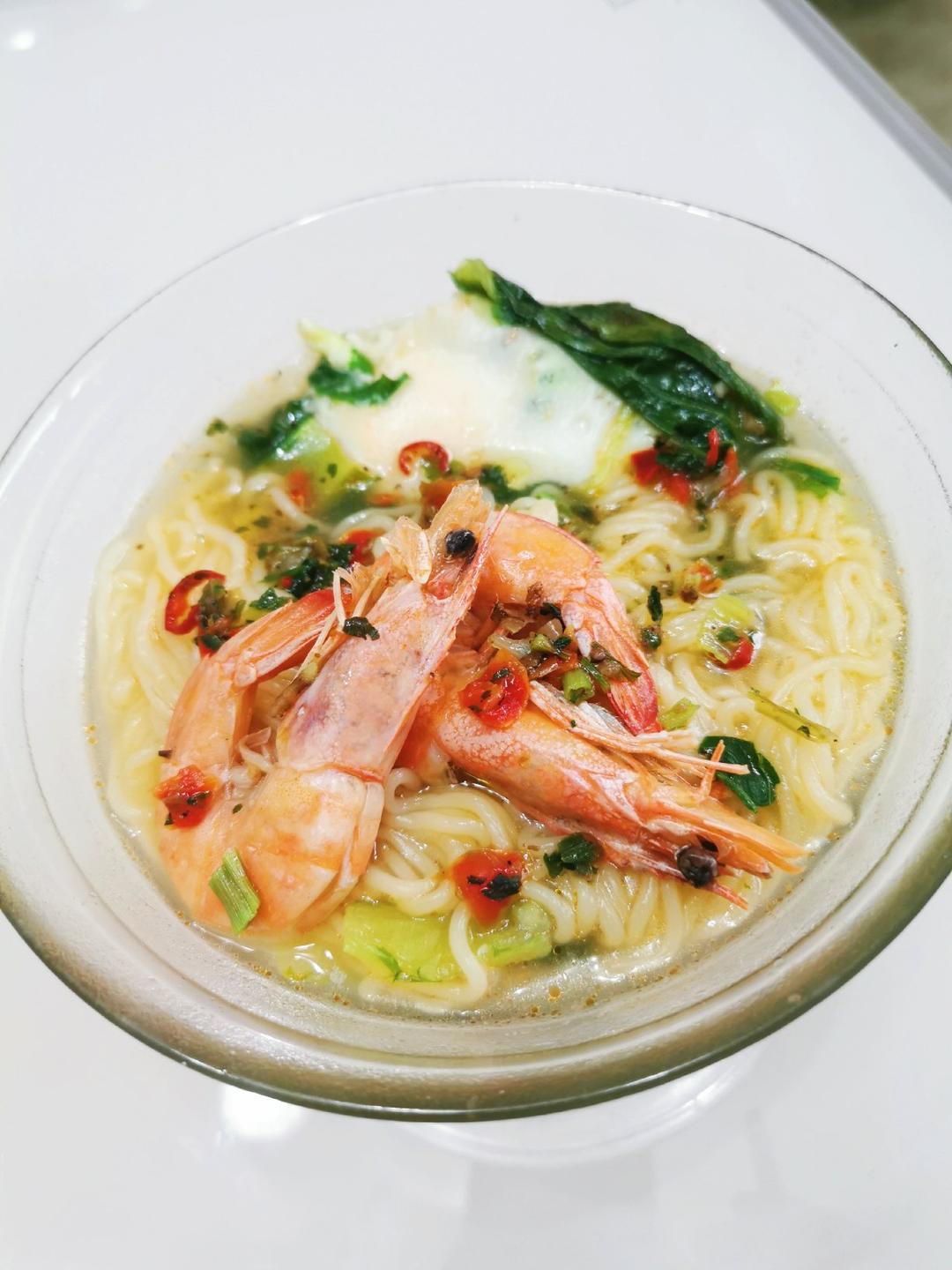 衣袋呆呆做的咖喱虾面