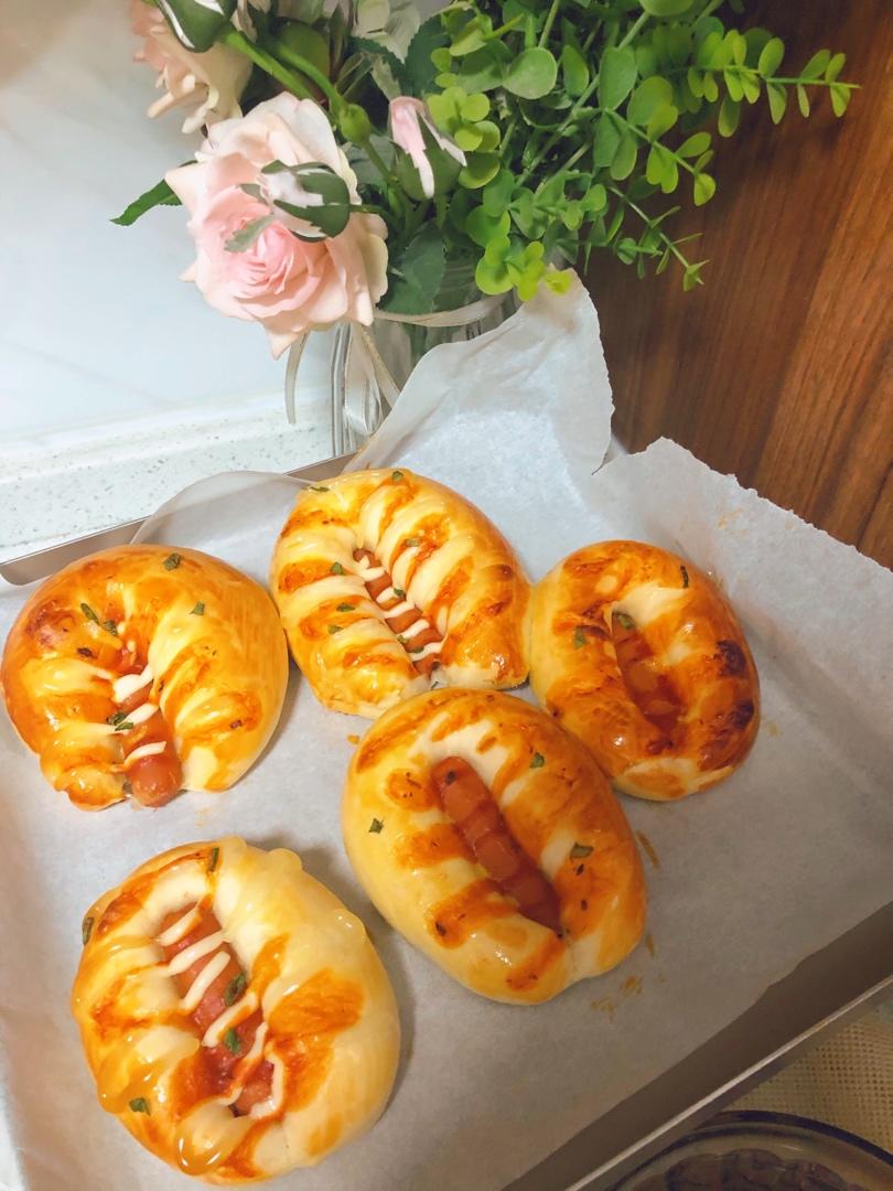 肉松沙拉酱面包（65度汤种）