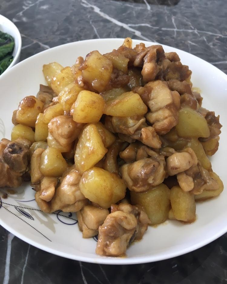 土豆焖鸡腿