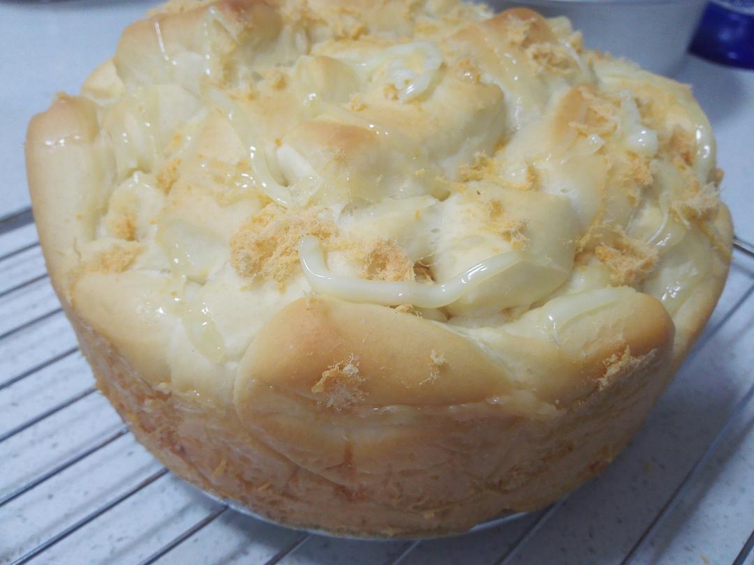 肉松手撕面包—超软会爆浆的面包哟