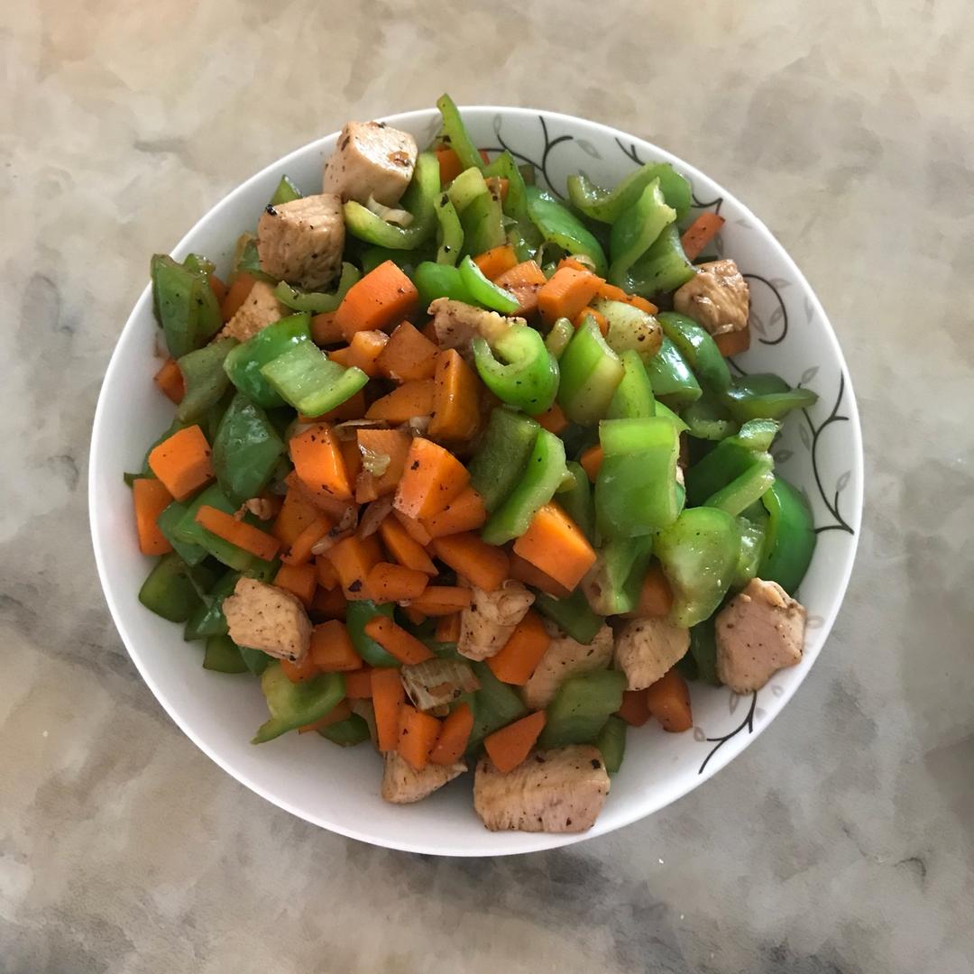 5分钟速食--青椒炒鸡脯