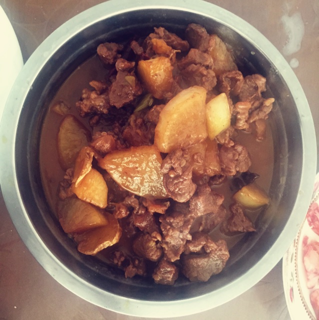 红焖羊肉炖胡萝卜