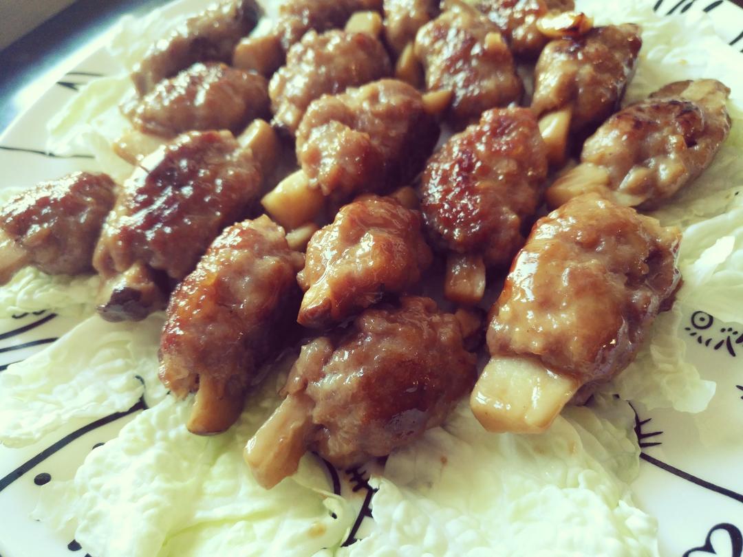 杏鲍菇酿肉卷