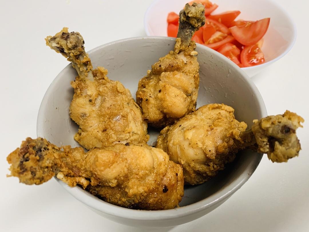不用炸鸡粉也可以炸出酥脆炸鸡腿