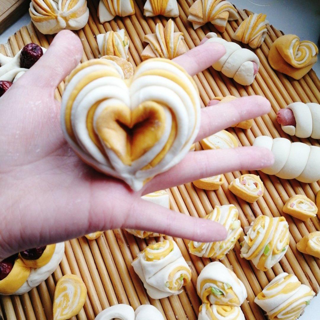 心形馒头【抖音面点1⃣️】