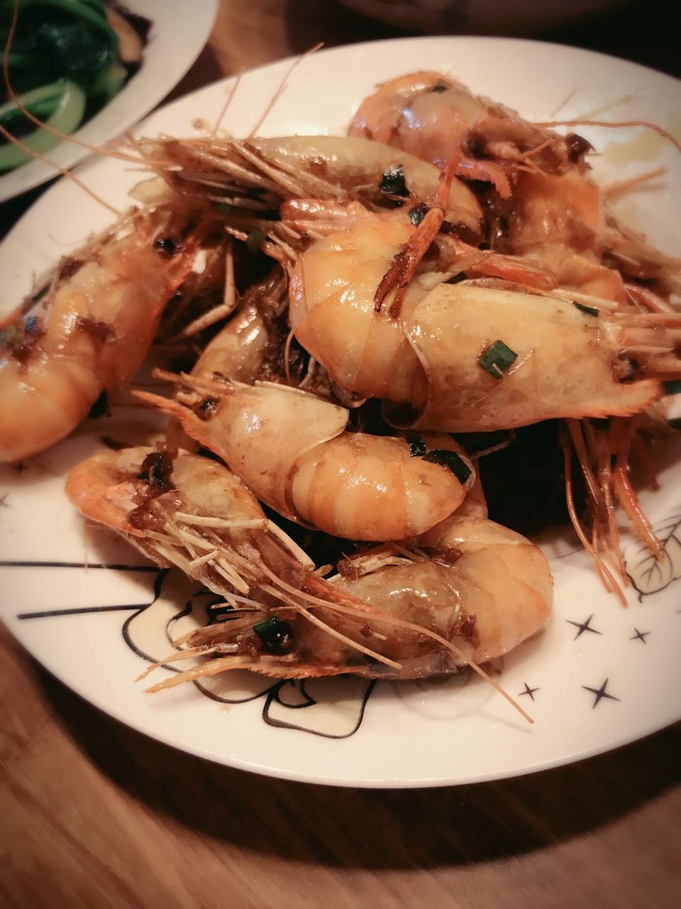 老头儿油爆虾