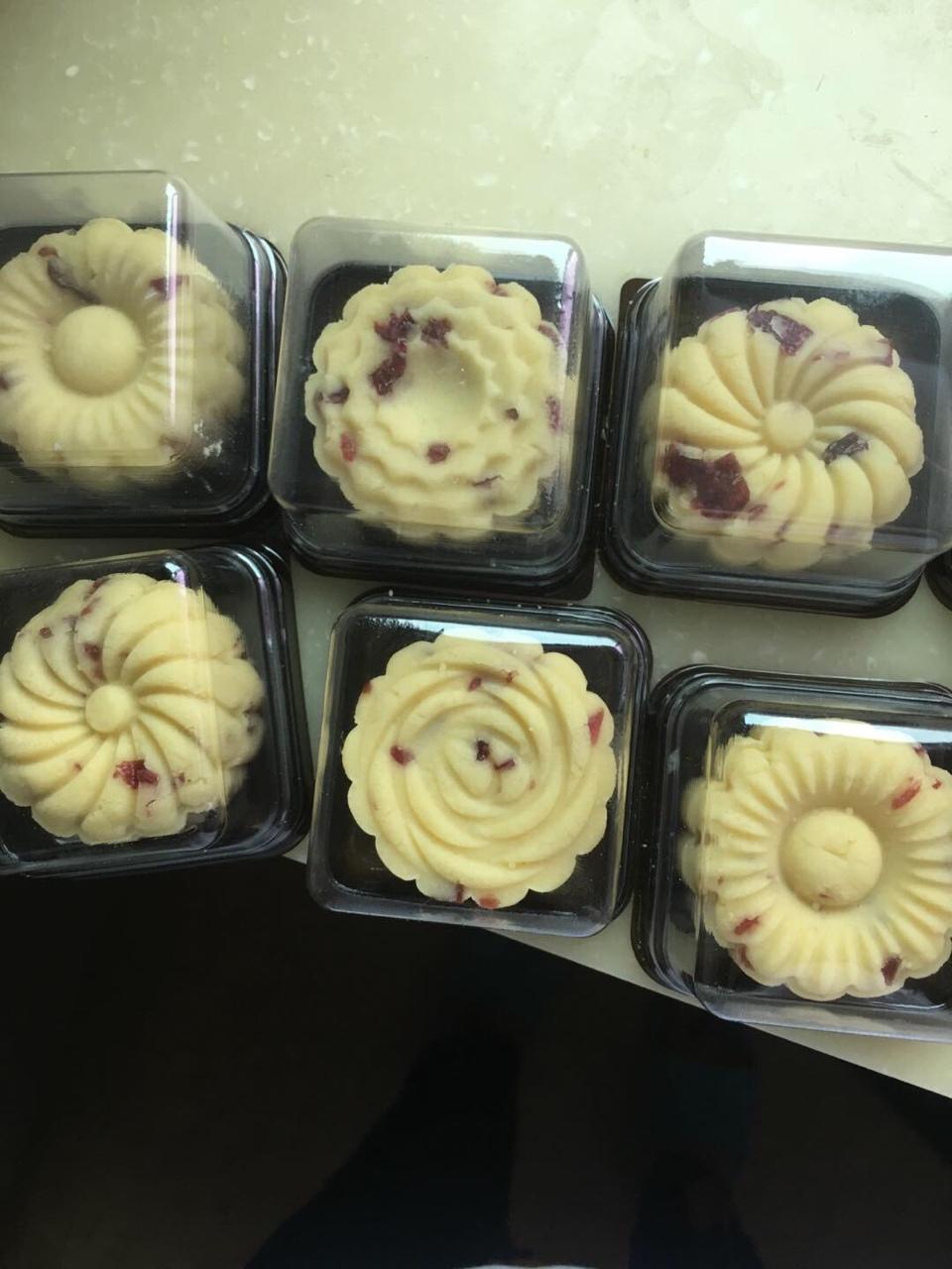 蔓越莓绿豆糕