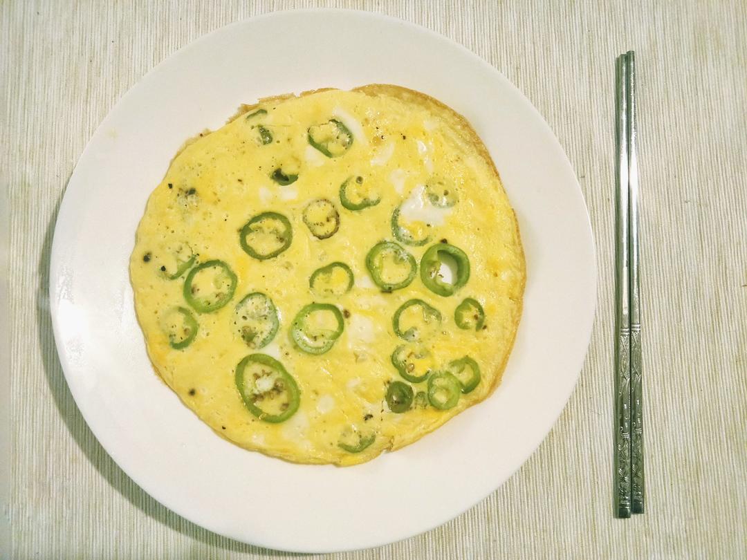 青椒鸡蛋饼