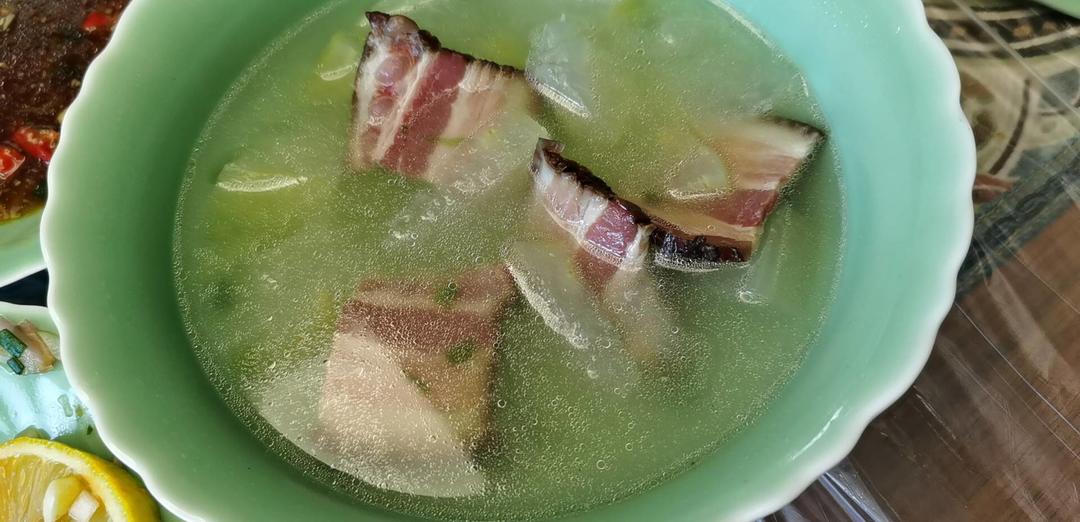 超简单咸肉冬瓜汤