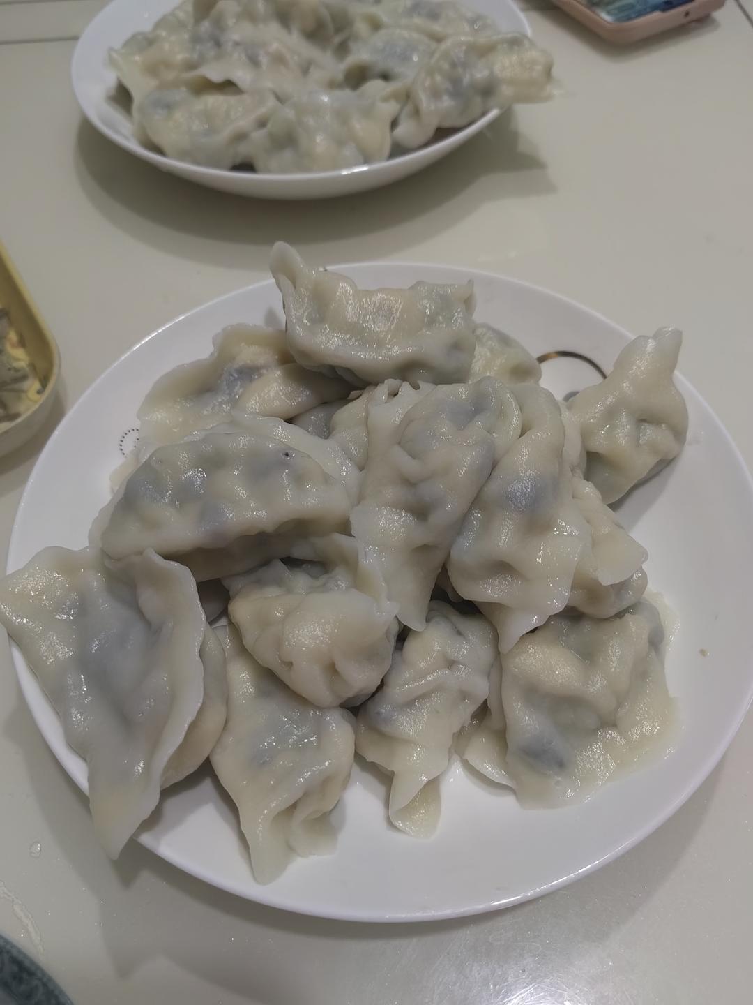 黄瓜虾仁鸡蛋饺子