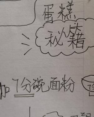 手写版电饭锅蛋糕坯秘籍的做法 步骤6