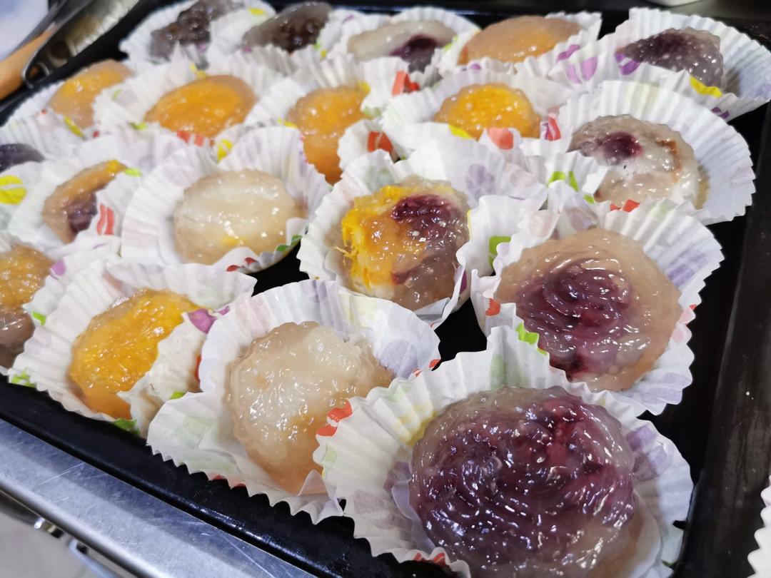 自制奶香绿豆糕