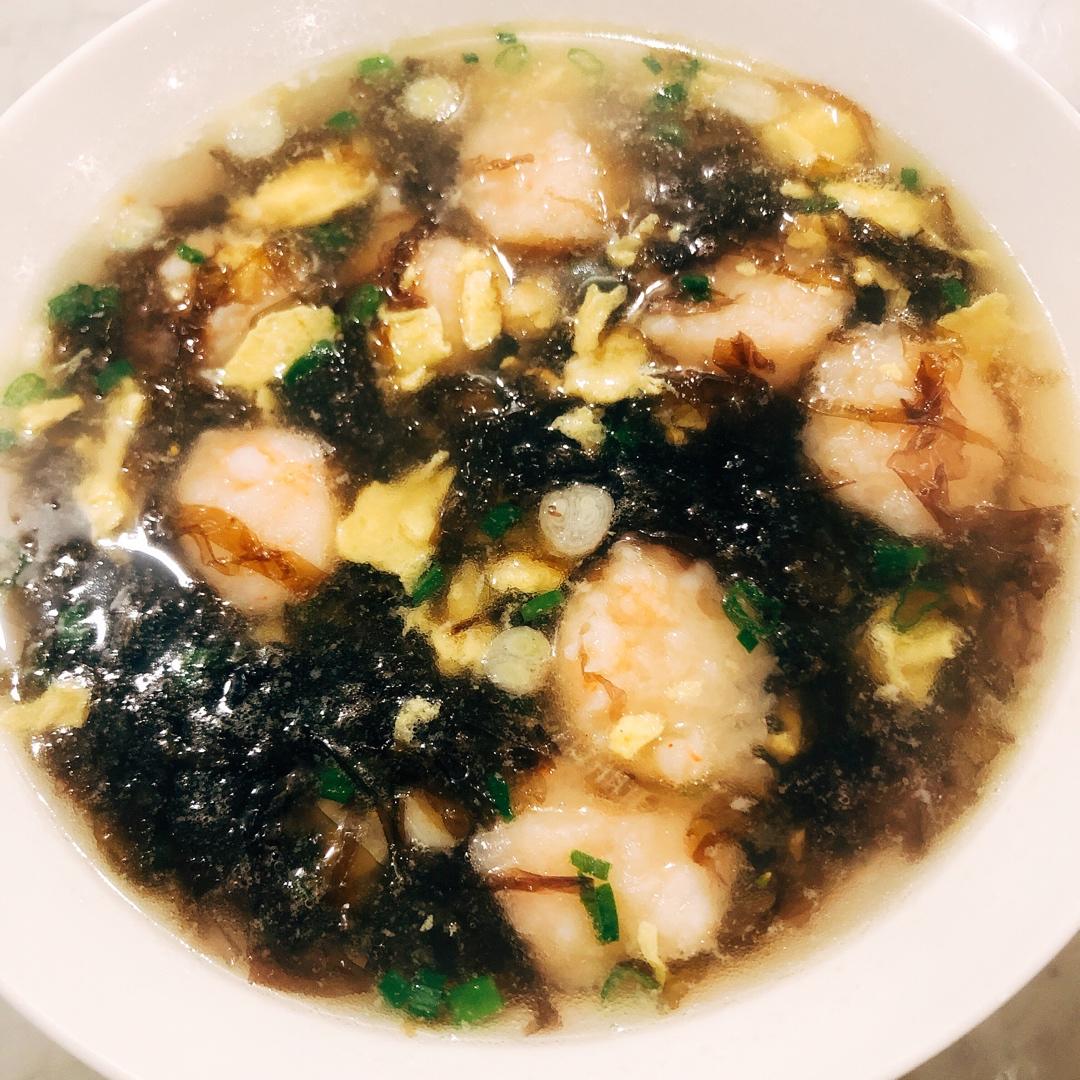 紫菜虾滑汤