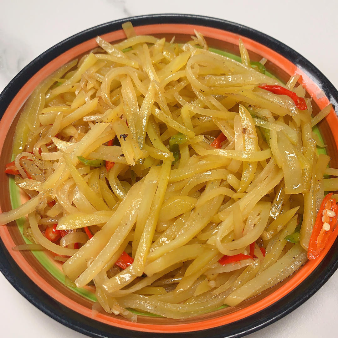 酸辣土豆丝的家常做法 超级下饭