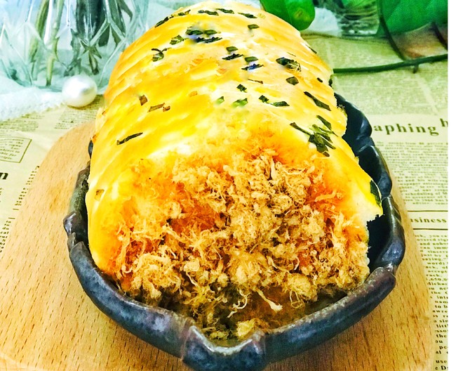 葱香肉松海苔面包卷的做法步骤图 皓月天空 下厨房 葱香肉松海苔面包卷的做法步骤图 皓月天空 下厨房