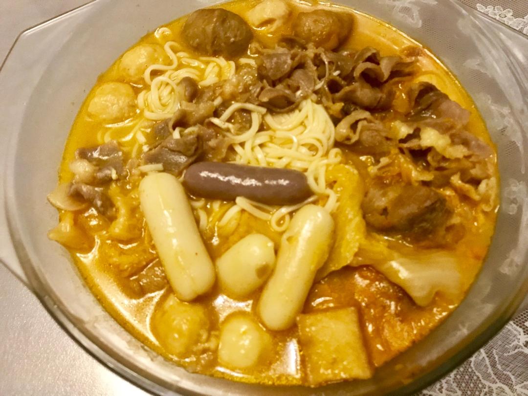 韩国芝士年糕火锅