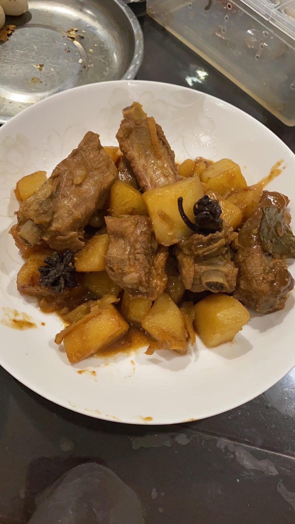 土豆炖排骨