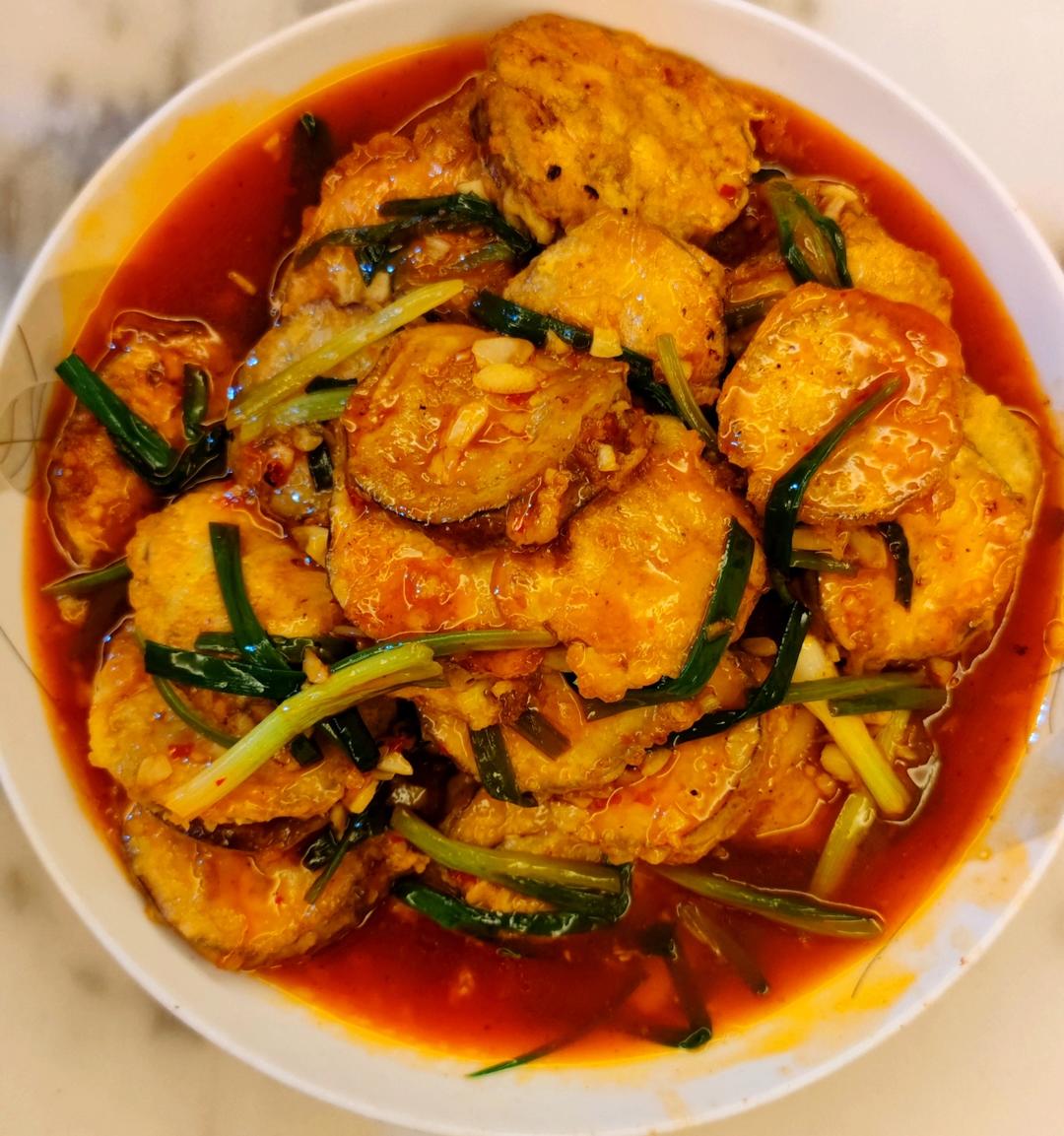 红烧茄子酿(不需油炸）