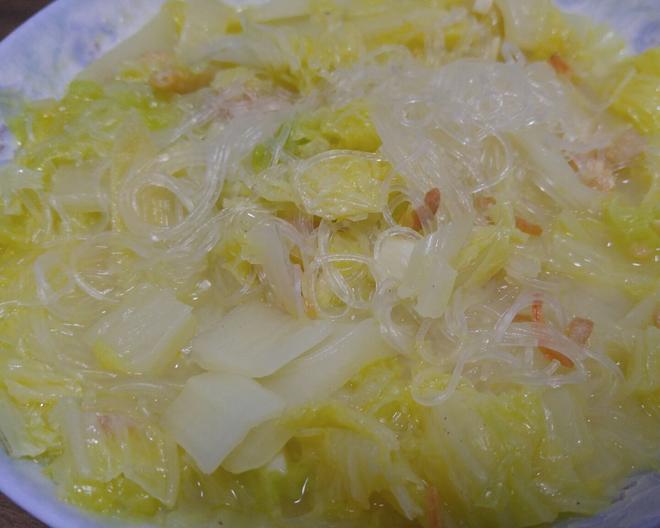 虾米粉丝烩白菜的做法