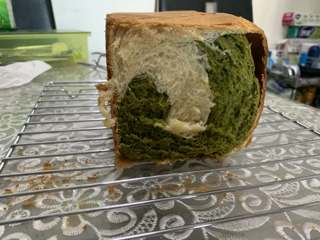 抹茶蜜豆吐司