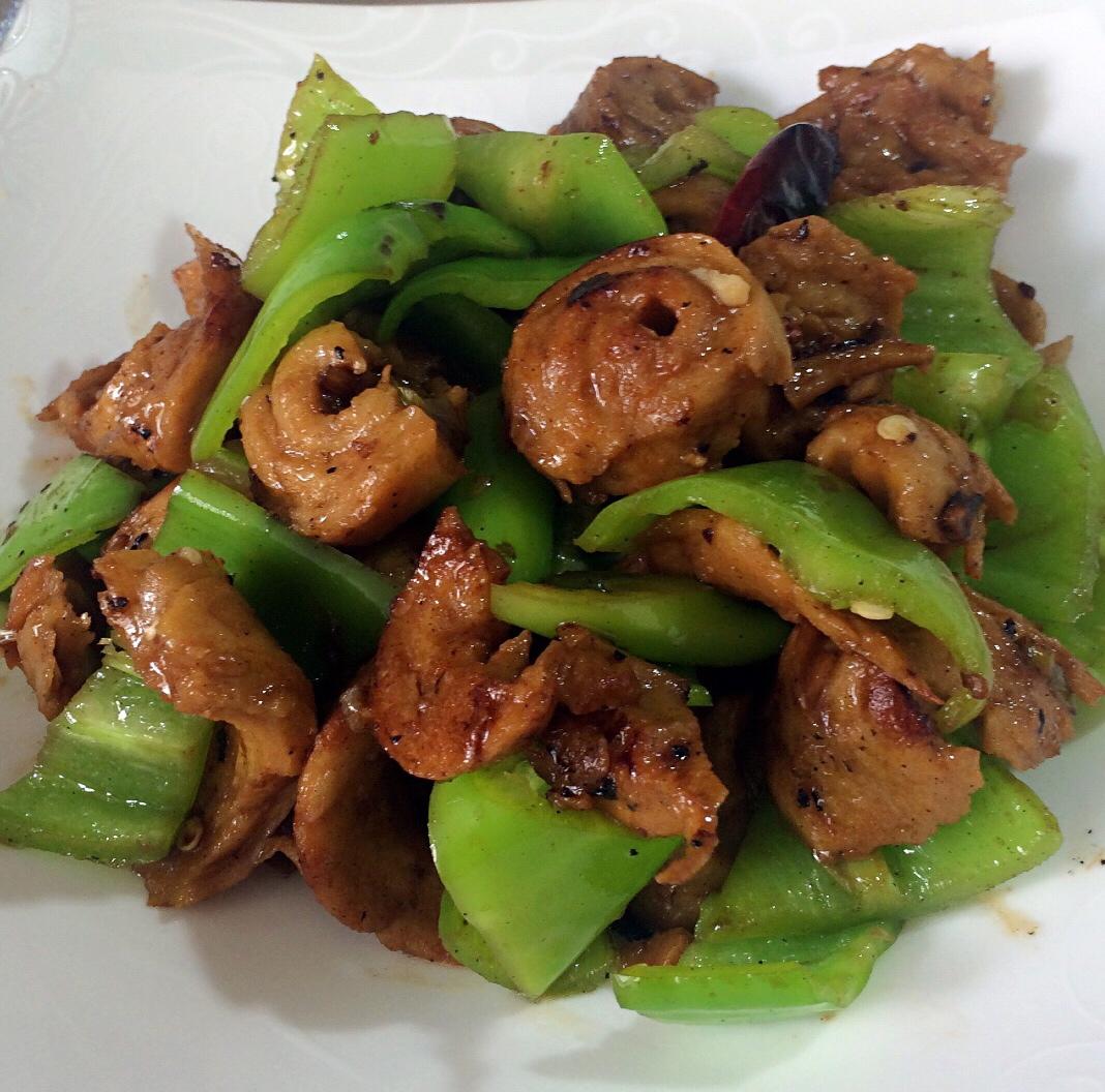 青椒炒面筋的做法