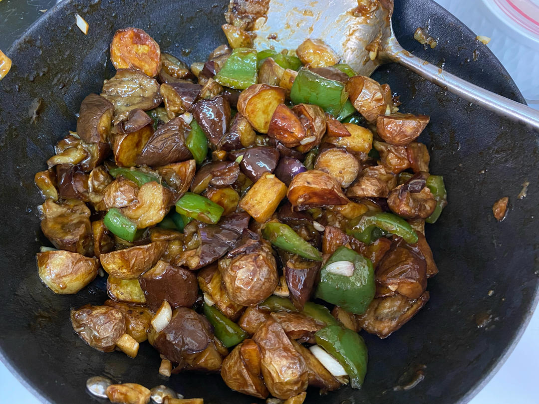 空气炸锅版地三鲜