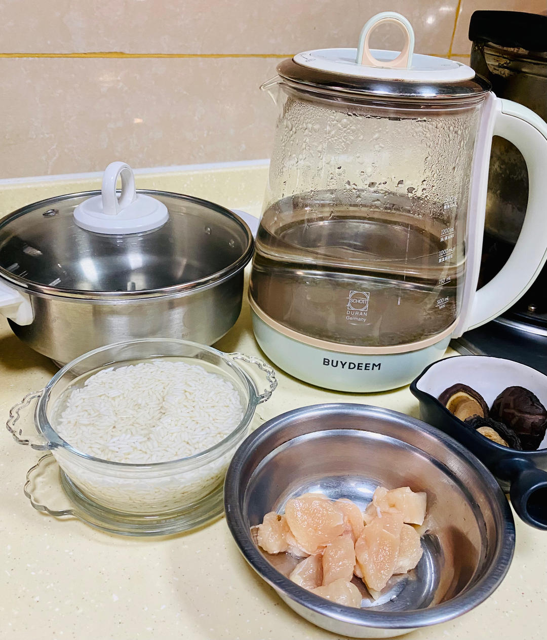 碗蒸糯米鸡【4月北鼎养生壶食谱】