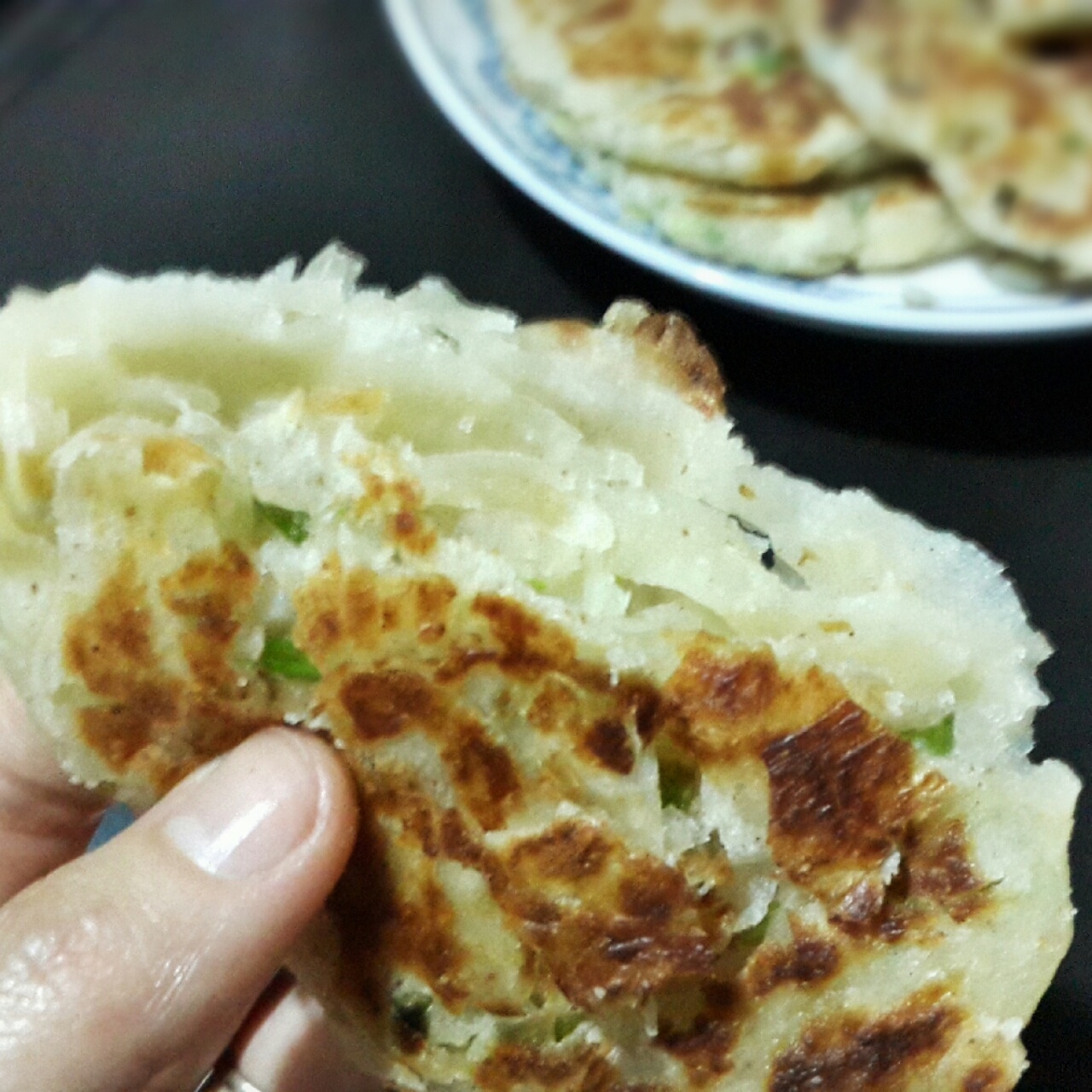 简易快手葱油饼