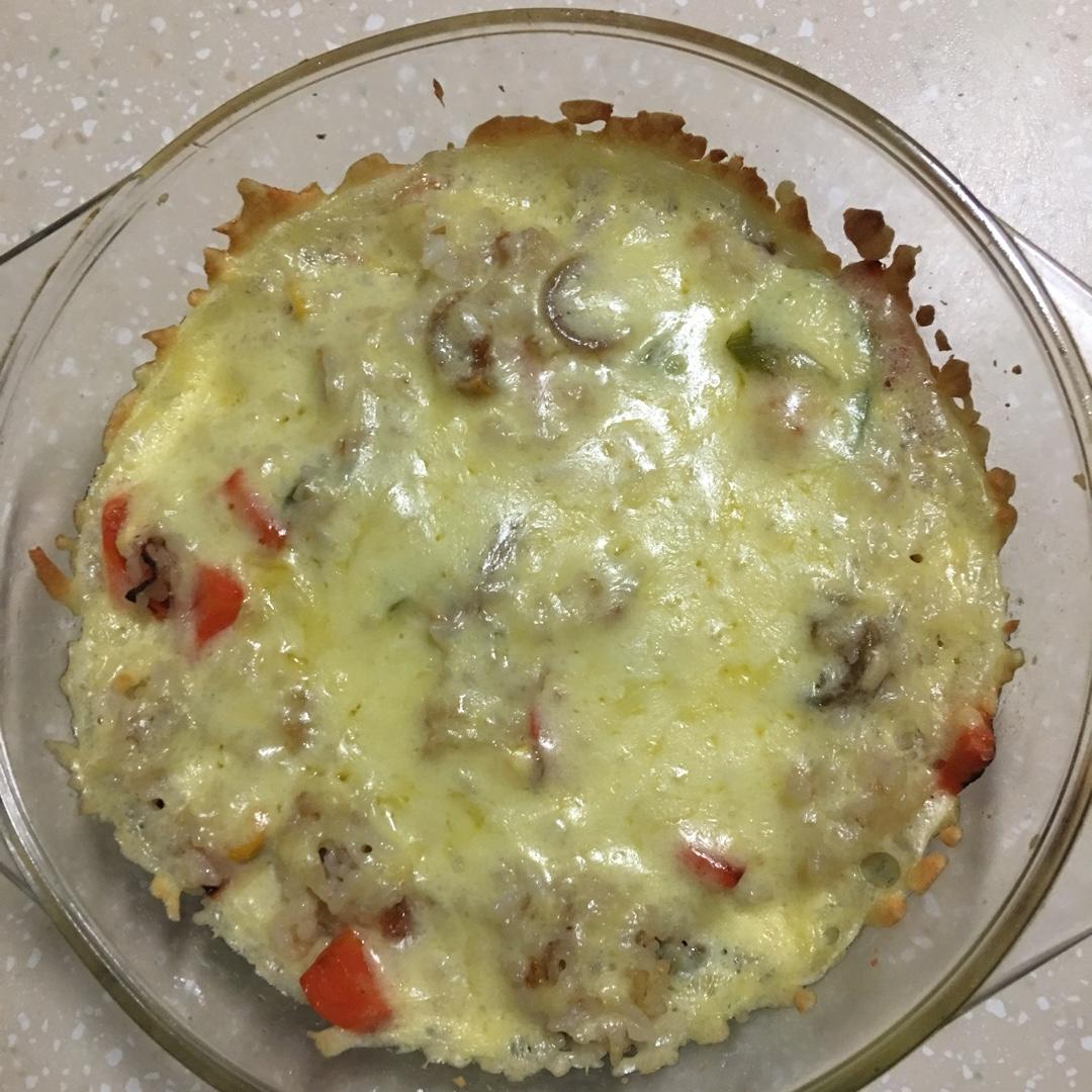 鲜虾培根芝士焗饭