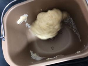 可可大理石豆沙吐司-面包机的做法 步骤6