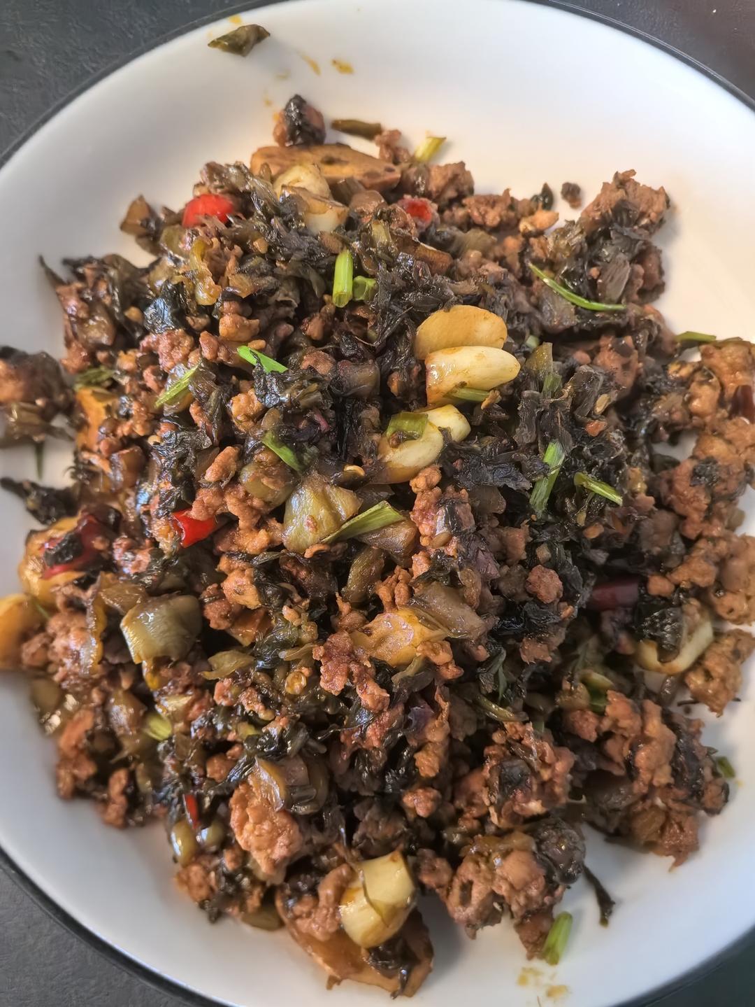 酸菜肉末（香辣下饭）