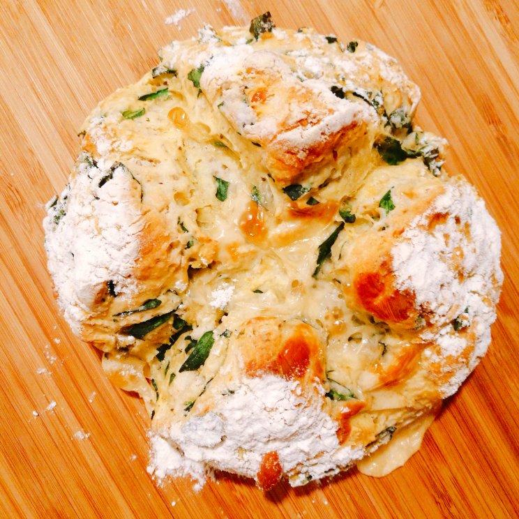 菠菜南瓜奶酪丹波面包丨健康·烘焙