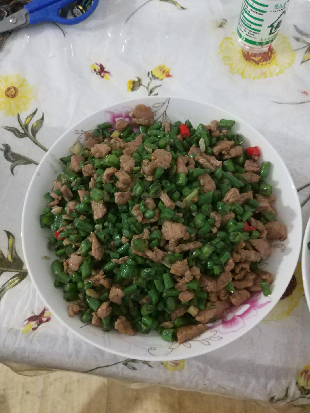 肉沫豆角下饭菜