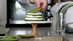 抹茶松饼塔Matcha Pancake Xmas Tree的做法 步骤10