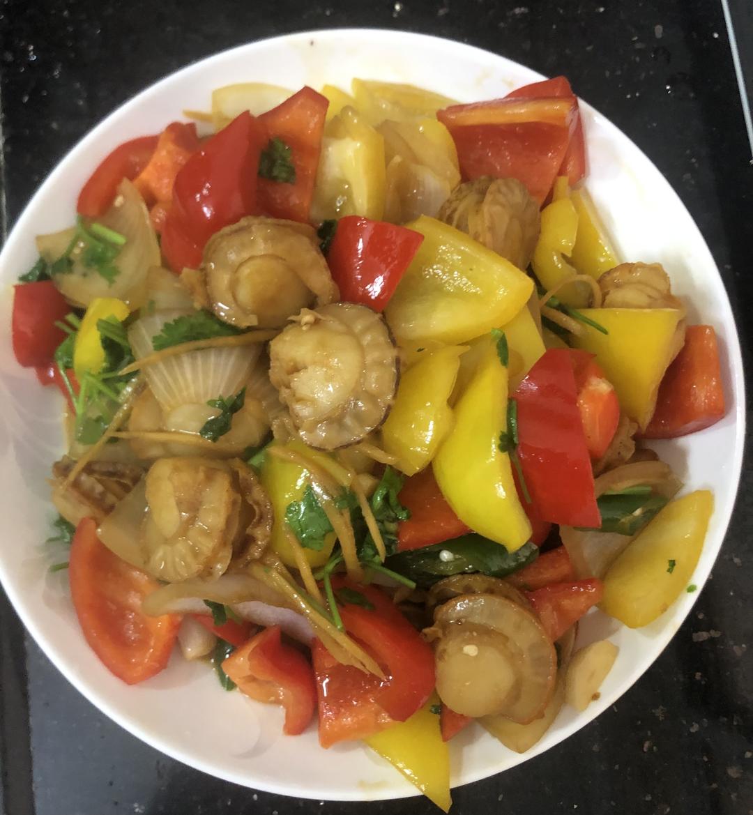 爆炒扇贝肉（太鲜啦）