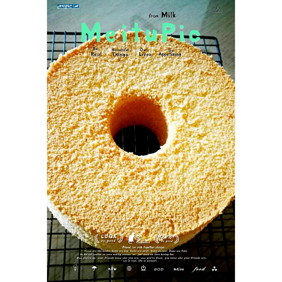 6寸原味戚风蛋糕