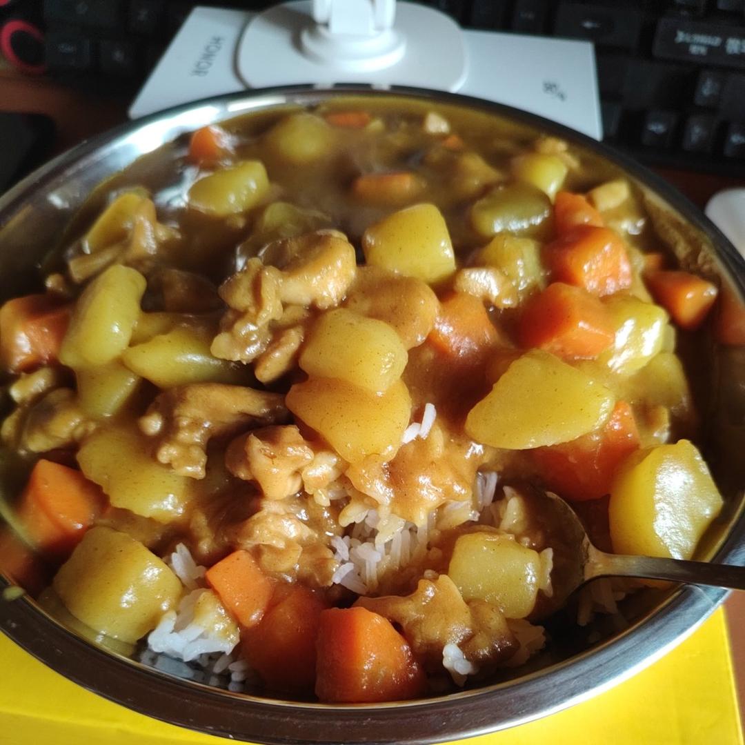 土豆咖喱鸡肉饭
