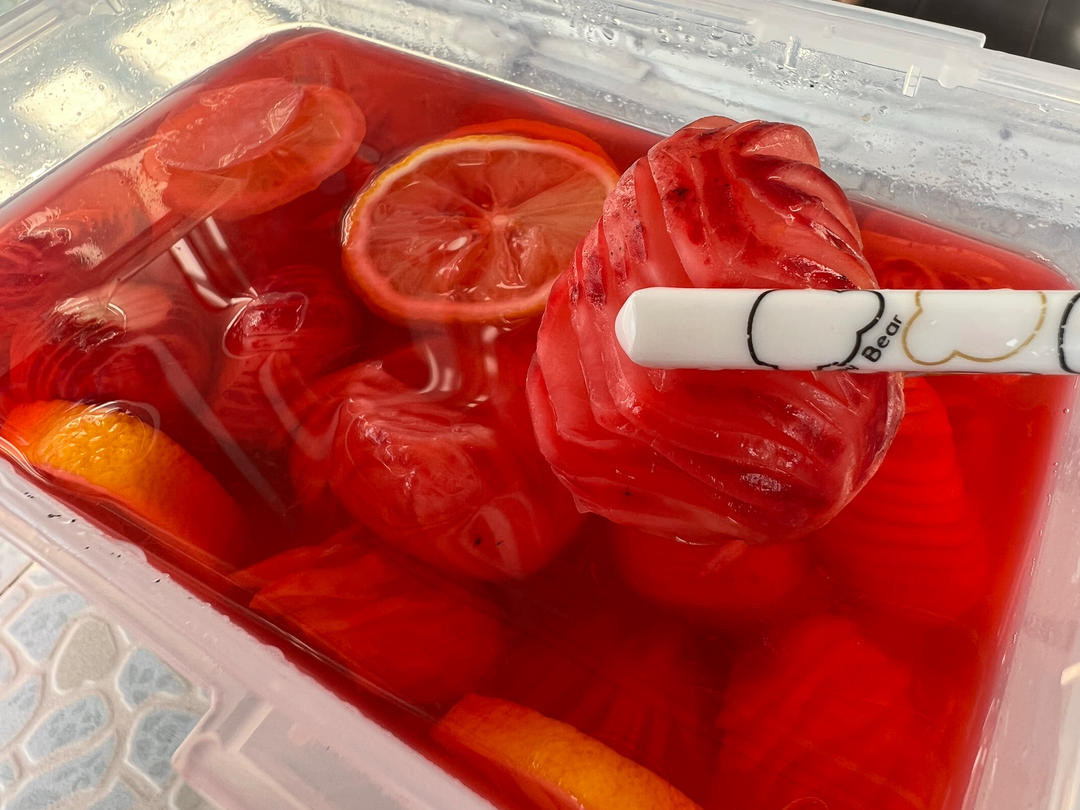 【樉樉的小厨房】一日渍 腌渍柠香酸甜樱桃小萝卜