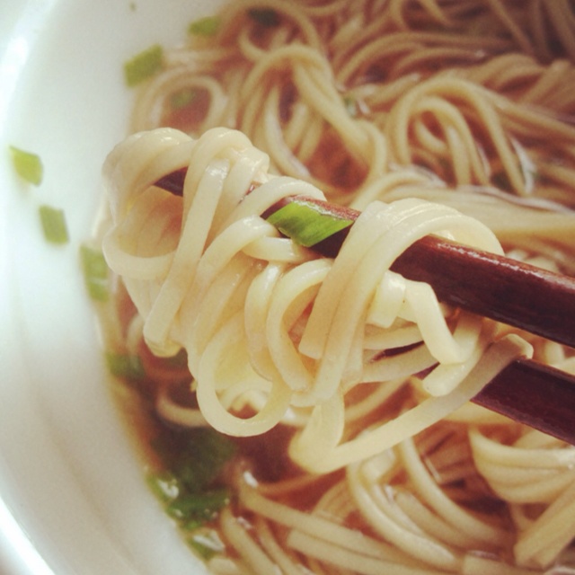 小葱麻油酱油面